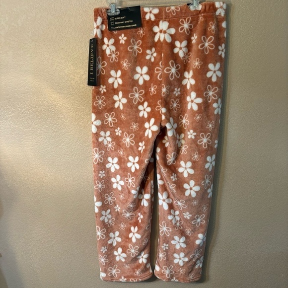 NWT Pajama Pants 2XL I Believe Cozy Fleece Stretch Smoothing Waistband Slimming - Picture 7 of 14